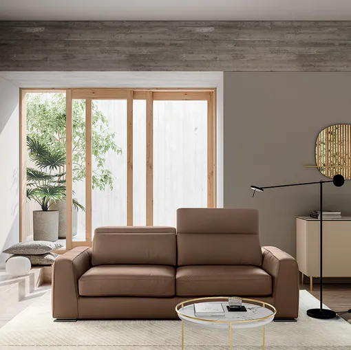 Tavolino Atollo Marmo e Onice Oro di Calligaris