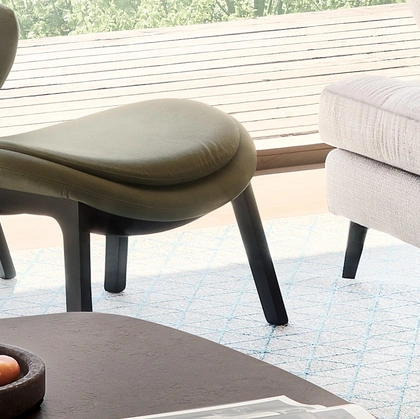 Pouf Lazy in tessuto di Calligaris