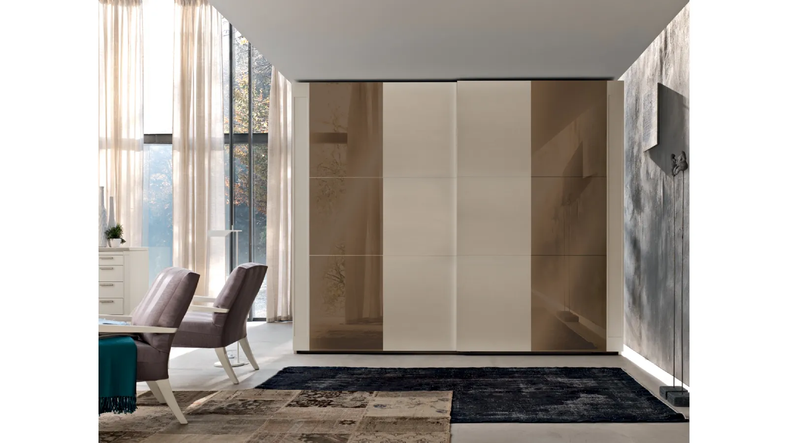 Armadio con ante scorrevoli Agrifoglio di Le Fablier