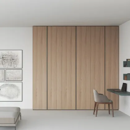 Armadio Freedhome Angolo Cieco in rovere canneté di Caccaro