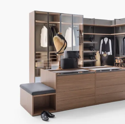 Cabina Armadio Freedhome con isola di Caccaro