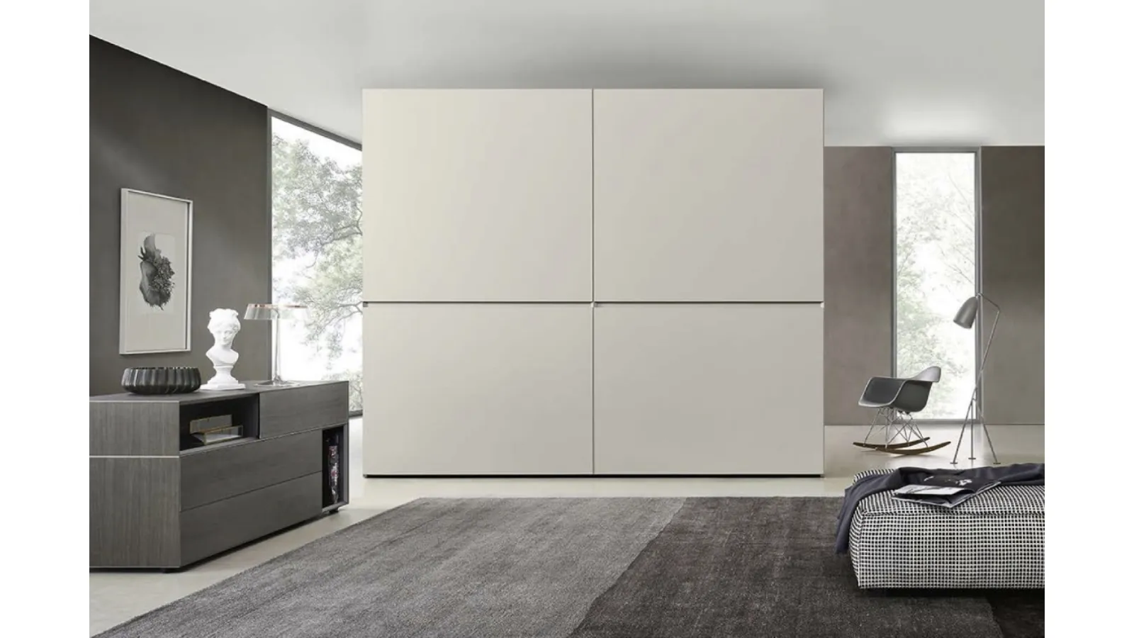 Armadio con ante scorrevoli Horizontal di Sangiacomo