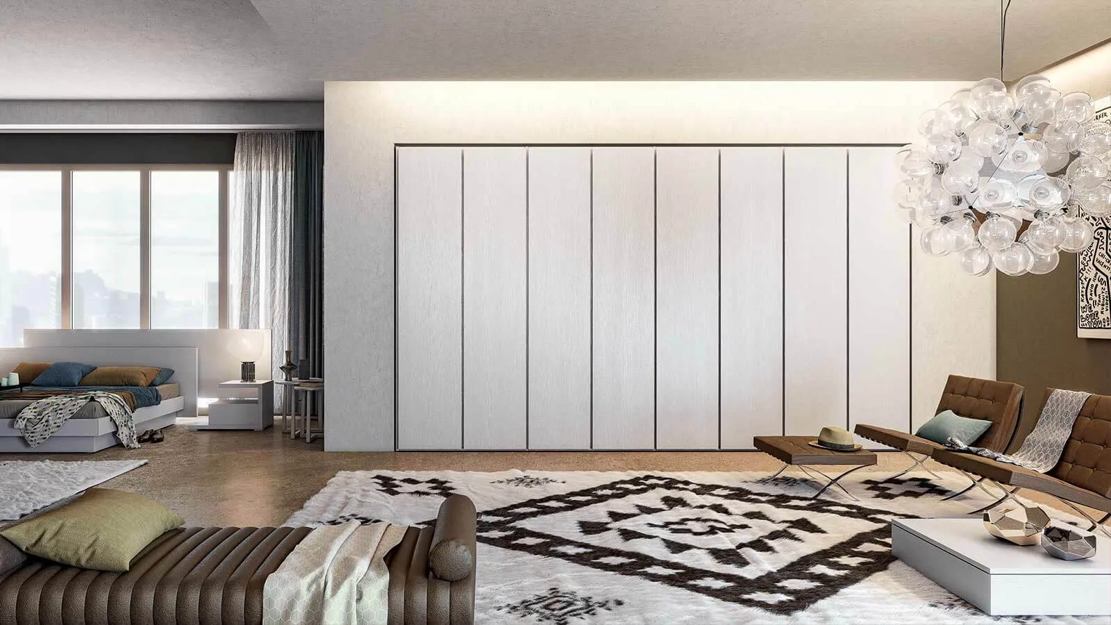 Armadio con anta battente Idra di Fratelli Elli