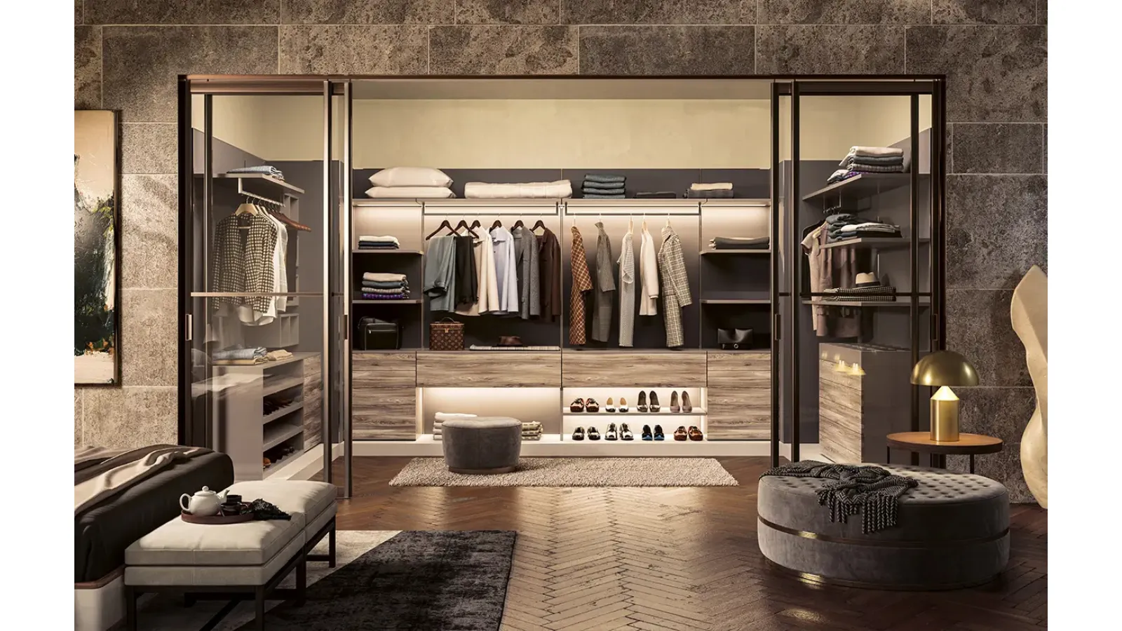 Cabina Armadio Melograno 01 di Le Fablier