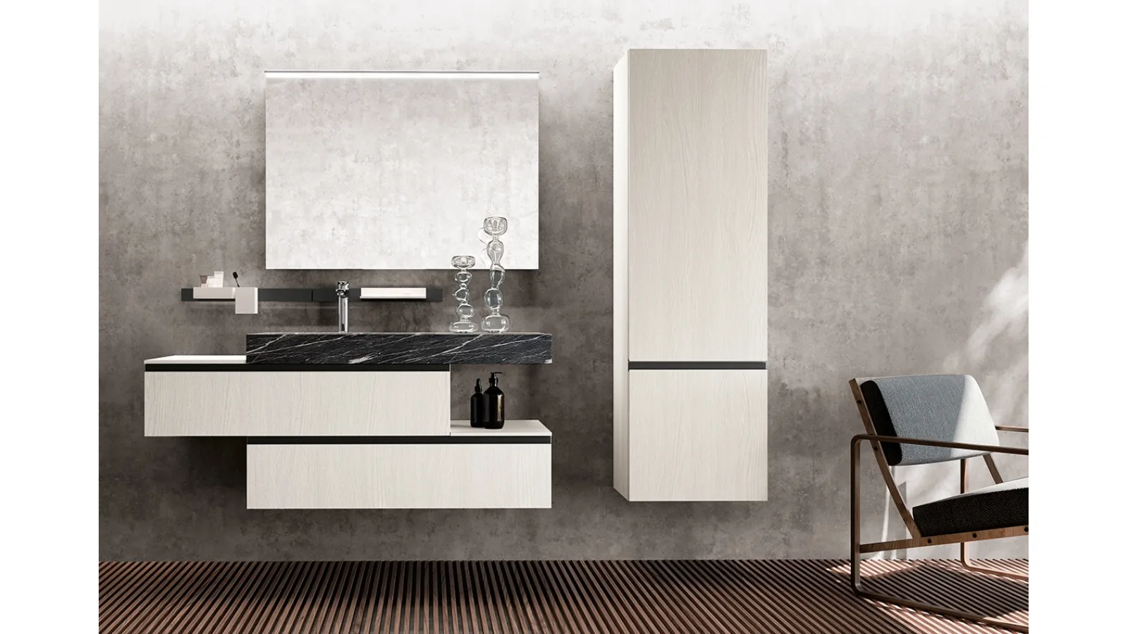 Mobile da Bagno sospeso Linea 04 di Archeda