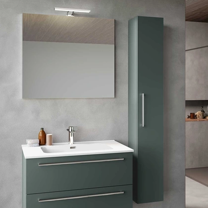 Mobile da Bagno sospeso Block System Slim C41 di Baxar