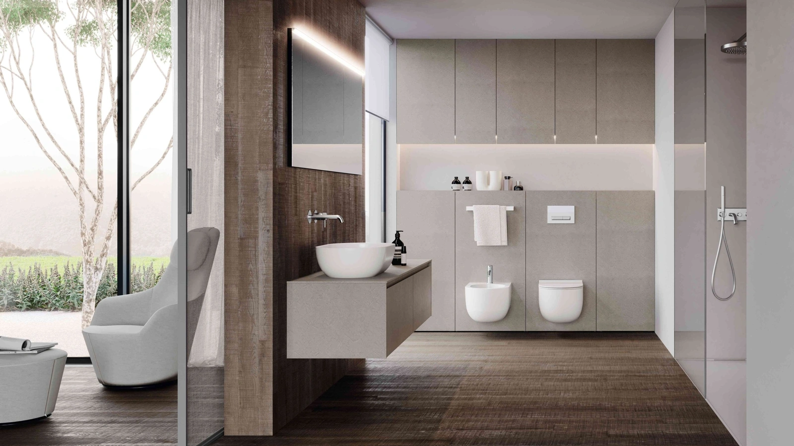 Mobile da Bagno sospeso M2 System 244 di Baxar