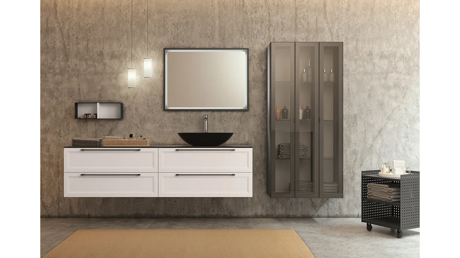 Mobile da Bagno sospeso Seta 07 di Archeda