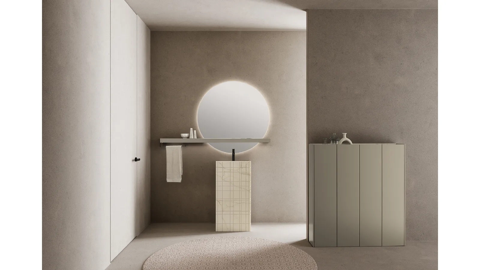 Mobile da Bagno a terra in Okite Tulle 08 di Archeda