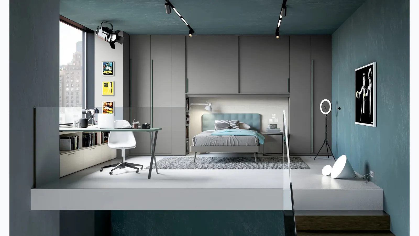 Cameretta a ponte Layout 04B di Doimo Cityline