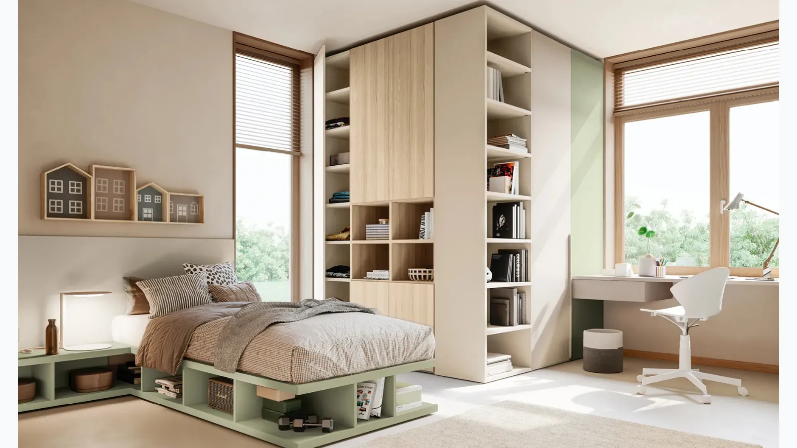 Cameretta Layout 14A di Doimo Cityline