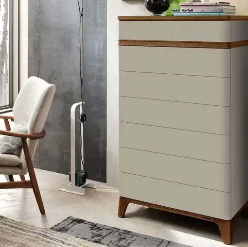 Cassettiera moderna in laccato opaco Atha di Le Fablier