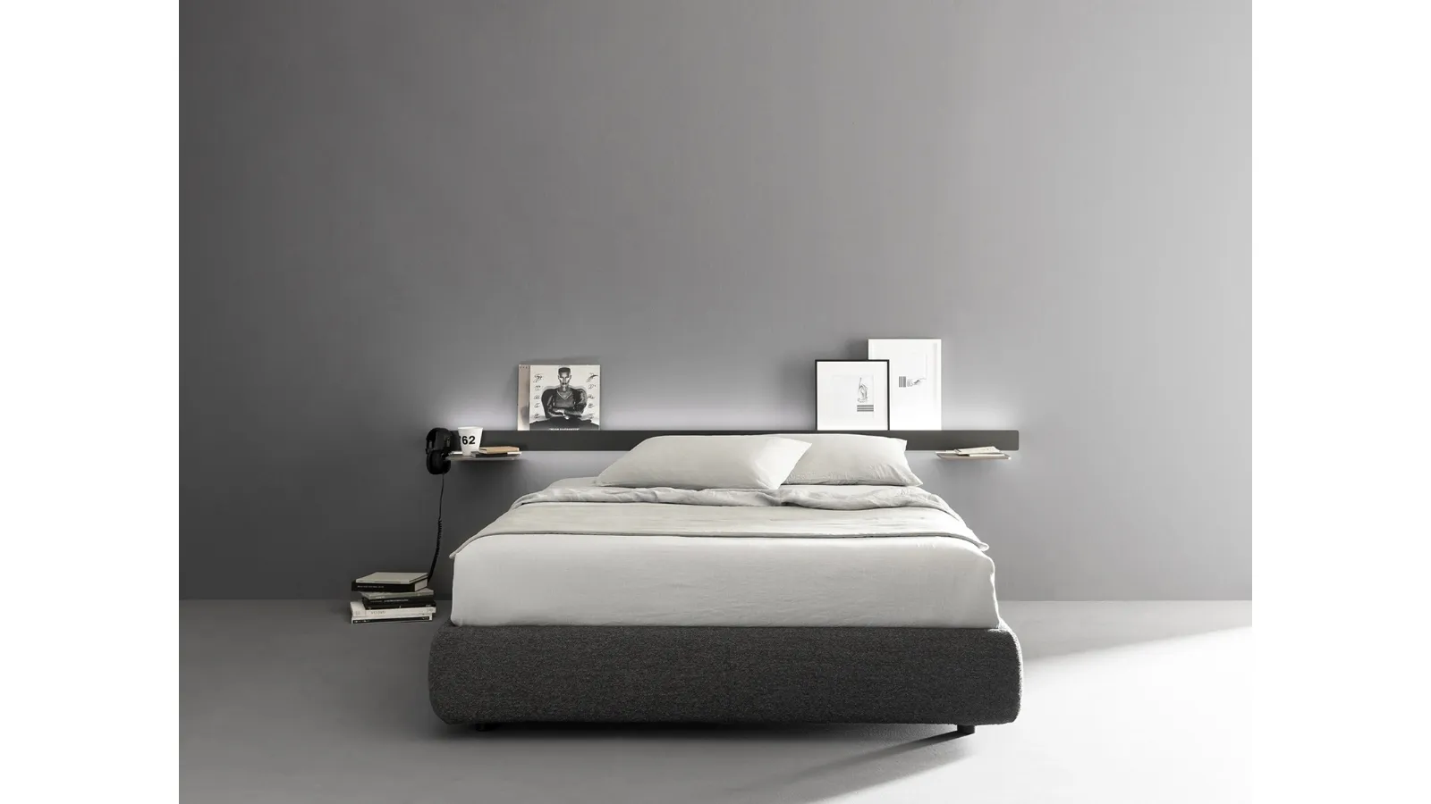 Letto in tessuto Groove di Caccaro