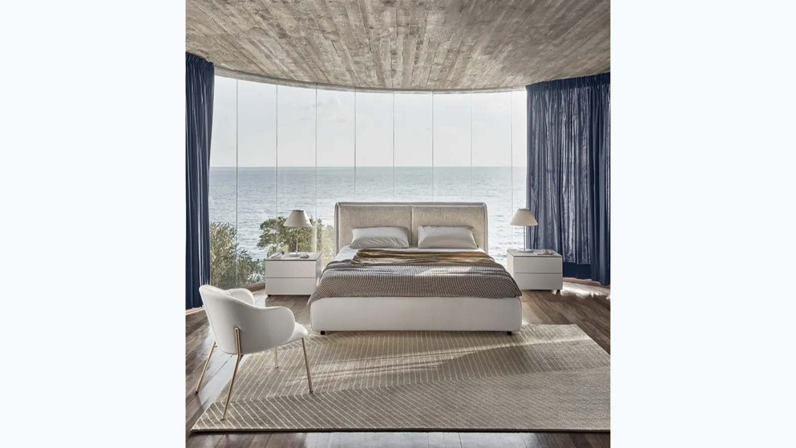 Letto con testiera Dolly di Calligaris