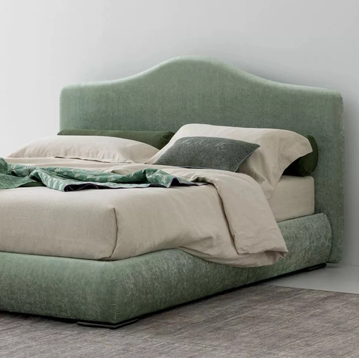 Letto in tessuto imbottito Luxury di Oggioni