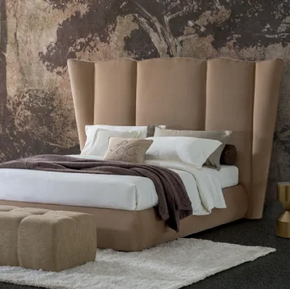 Letto in tessuto Opera Sipario con box contenitore di Oggioni