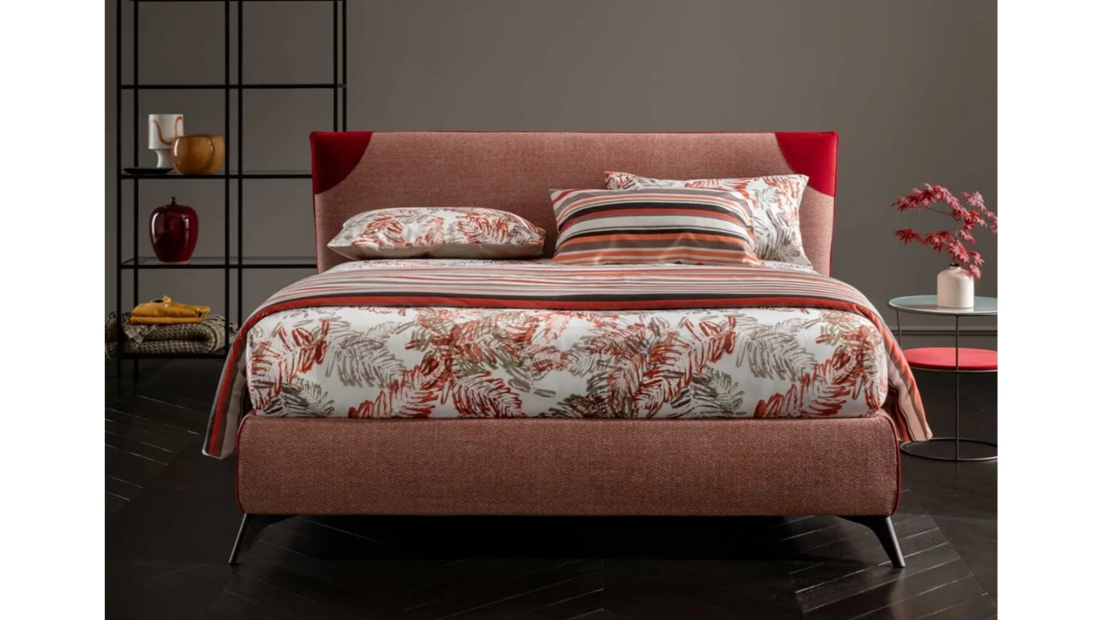 Letto in tessuto con testiera Soul Licony di Altrenotti