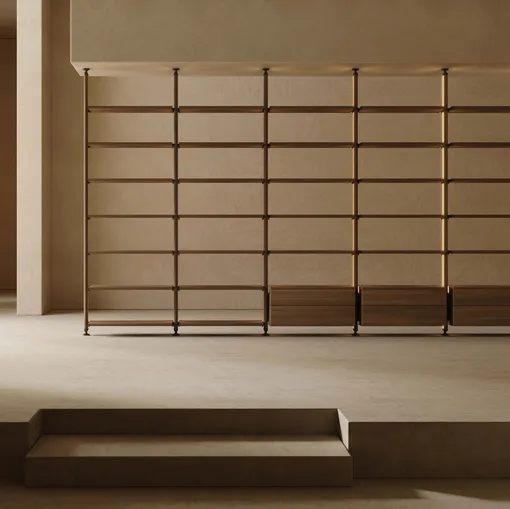 Libreria divisoria L25 di Lema