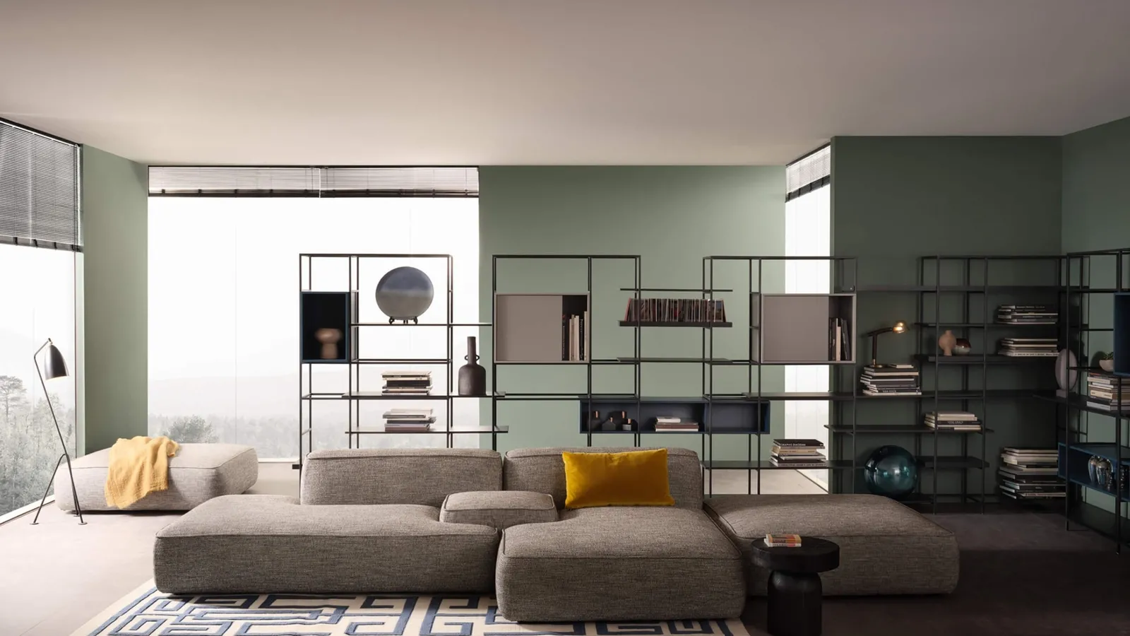 Libreria divisoria modulare Plain di Lema