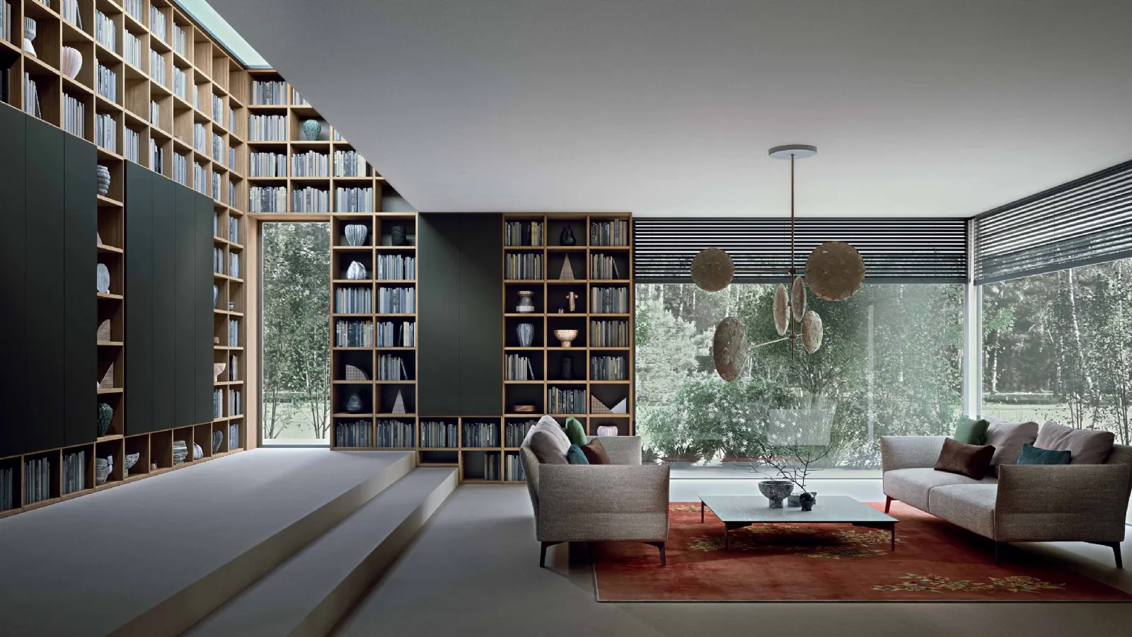 Libreria in legno Selecta di Lema