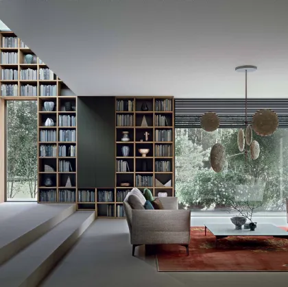 Libreria in legno Selecta di Lema
