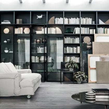 Libreria in laccato Selecta di Lema