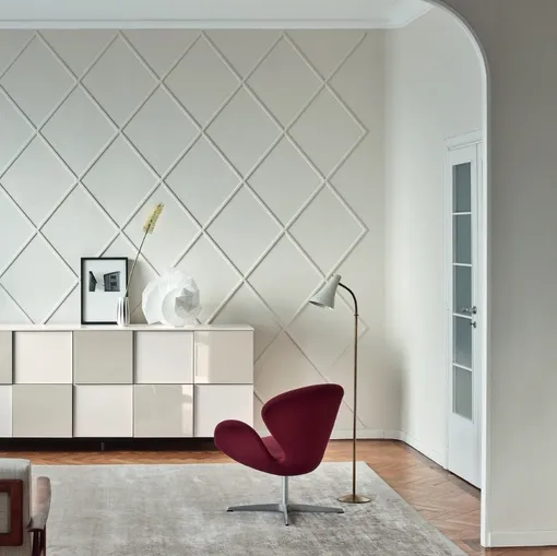 Madia Incontro 31 in laccato lucido di Sangiacomo