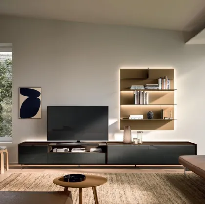 Parete Attrezzata Cabaret Glass di Sangiacomo