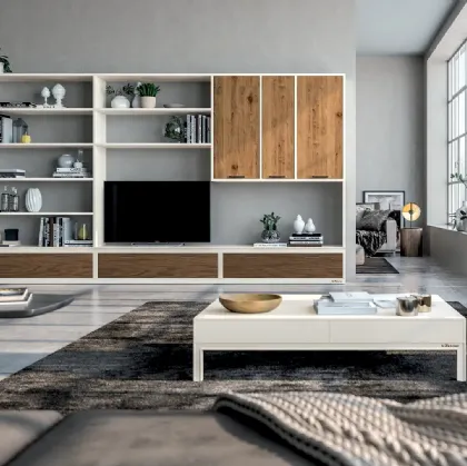 Parete Attrezzata Melograno composizione 95 di Le Fablier