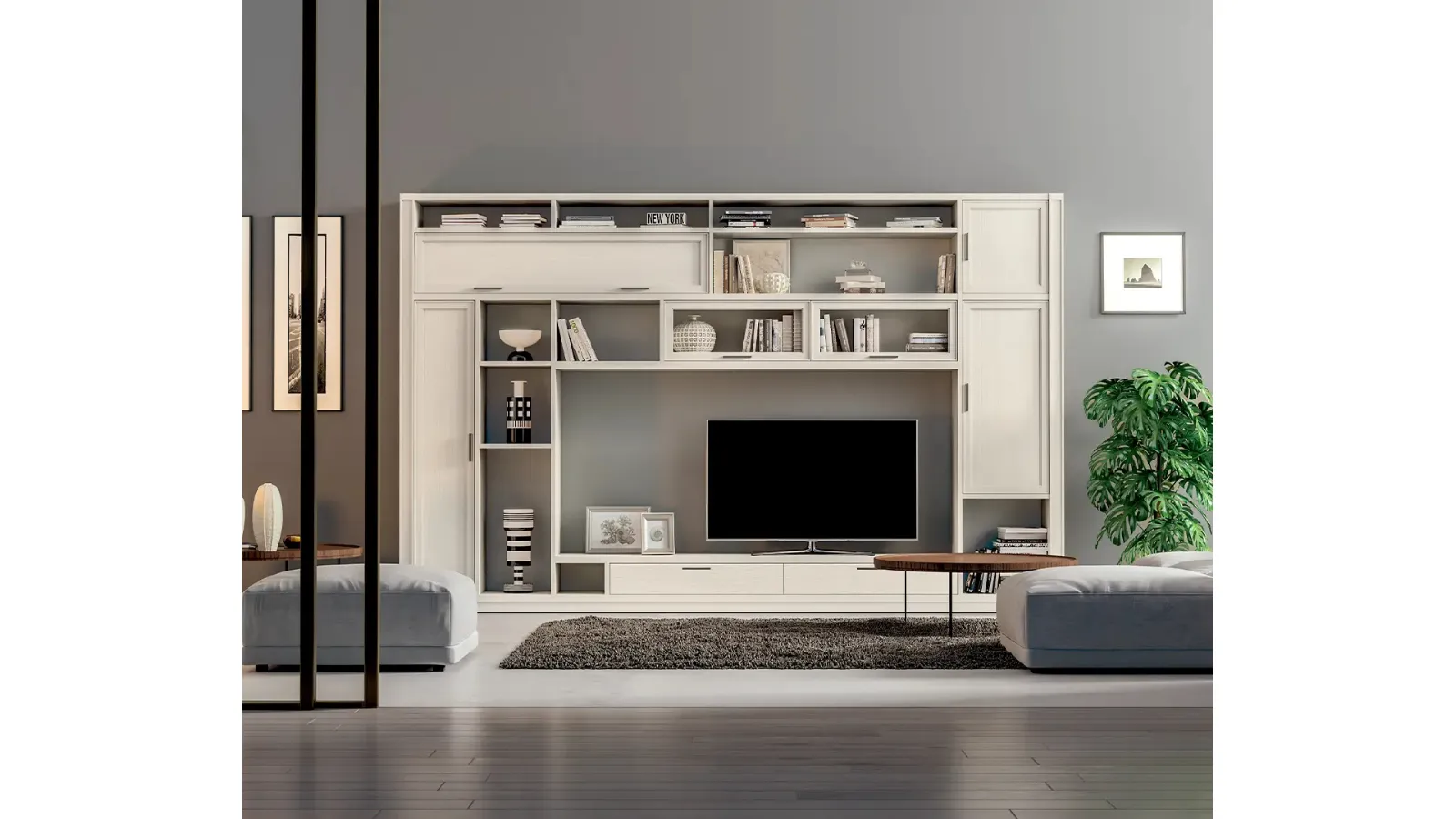 Parete Attrezzata Melograno composizione 97 di Le Fablier