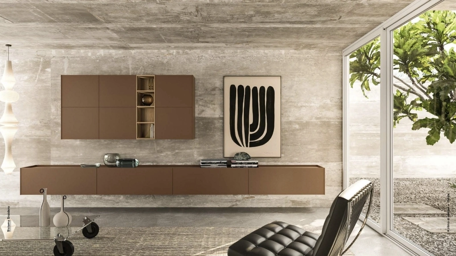 Parete Attrezzata Modula Composizione 03 di Snaidero