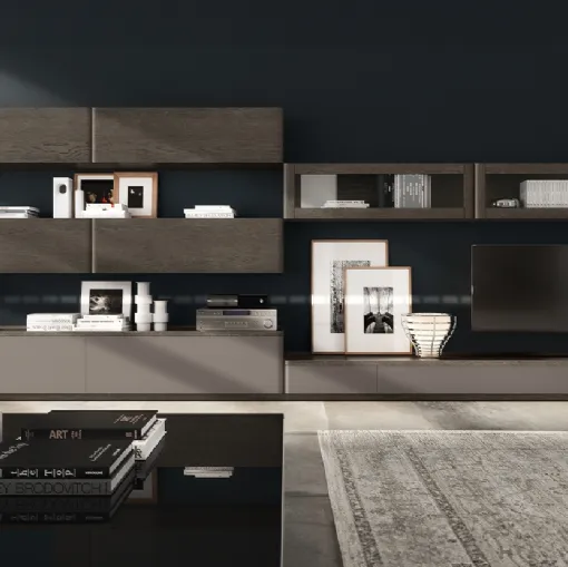 Parete Attrezzata Le Spezie in legno laccato bianco composizione 13 di Le Fablier