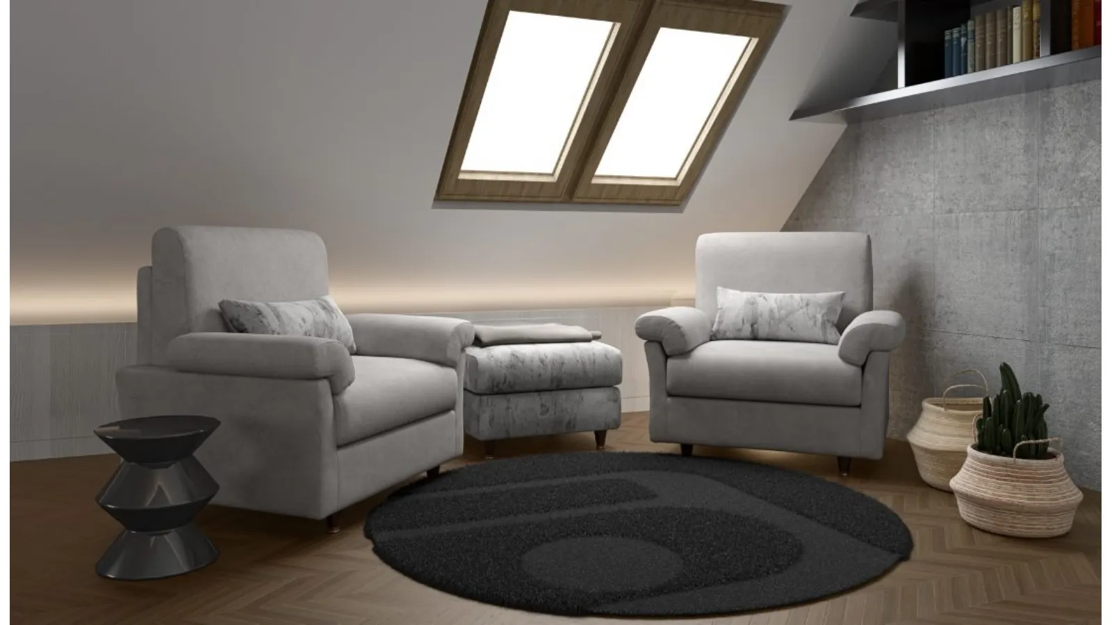 Poltrona Linus in pelle di MorbidLine Salotti