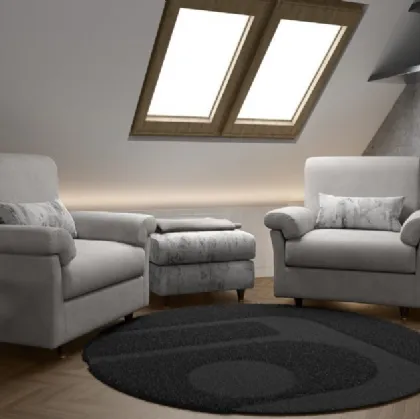 Poltrona Linus in pelle di MorbidLine Salotti