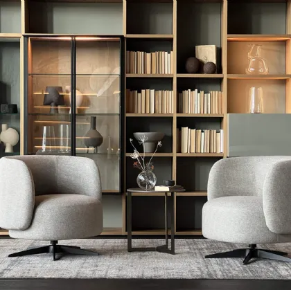 Poltroncina in tessuto Miki di Lema