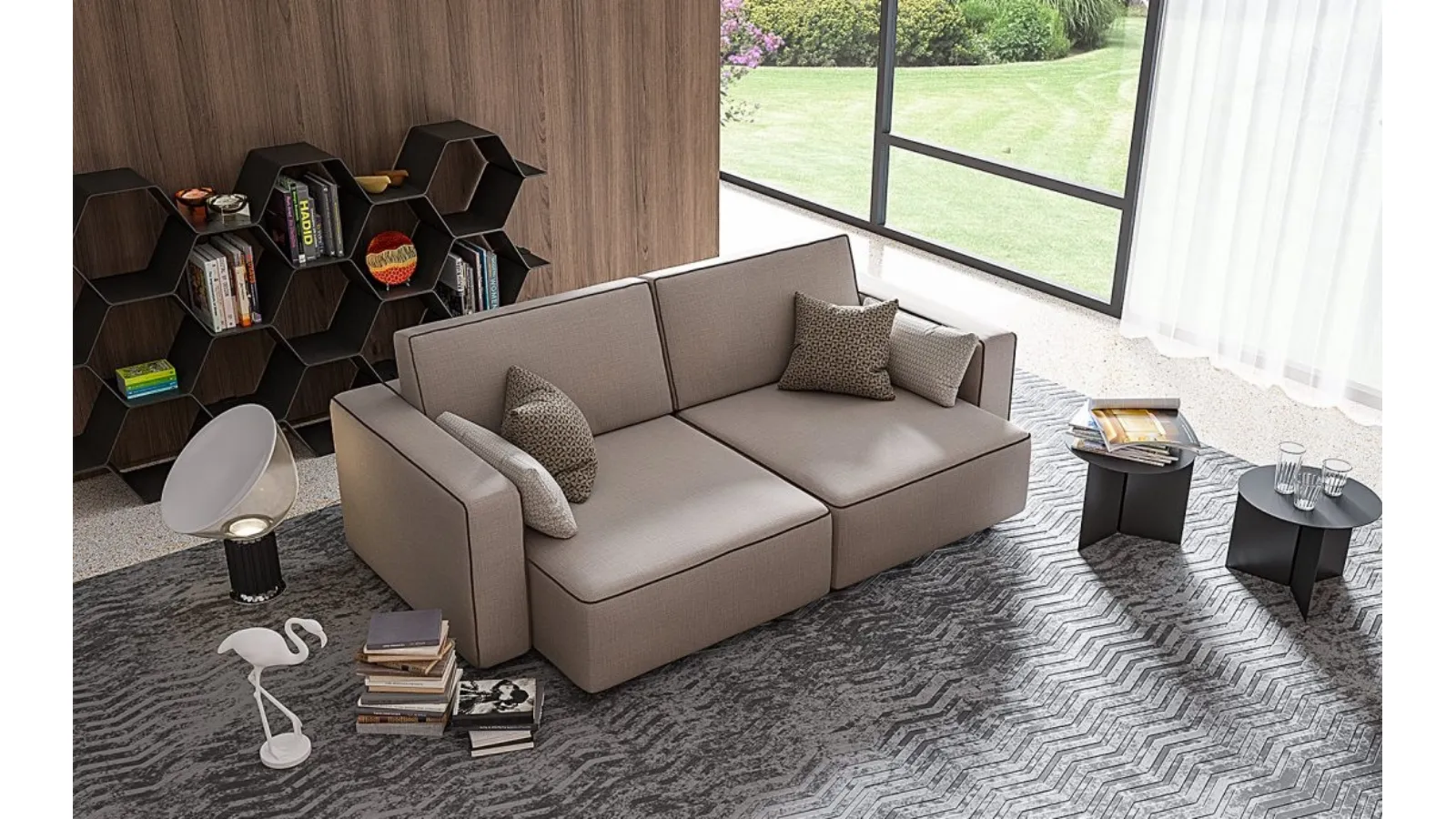 Salotto Bold in tessuto di MorbidLine Salotti