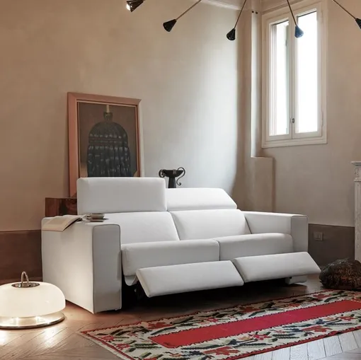 Divano relax lineare Dalton di MorbidLine Salotti