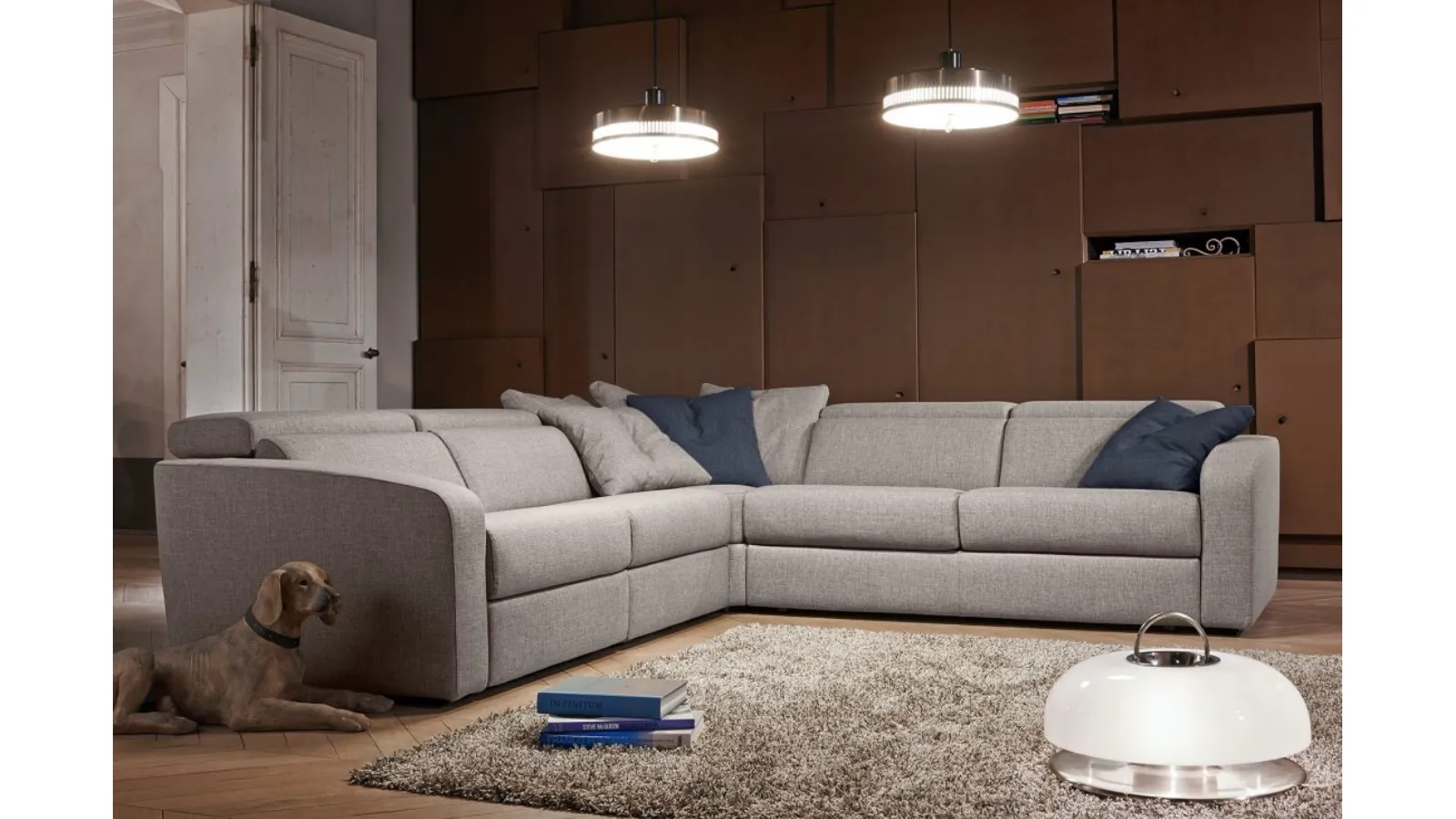 Divano relax angolare Dalton di MorbidLine Salotti