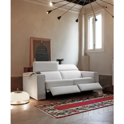 Divano relax lineare Dalton di MorbidLine Salotti