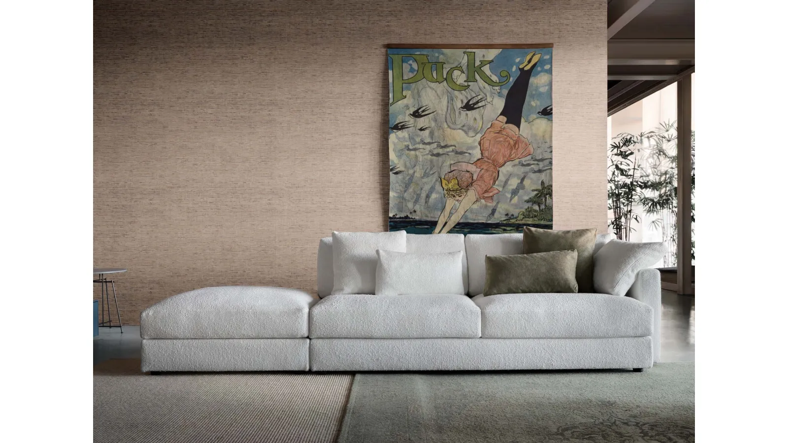 Divano lineare Glee di Lema