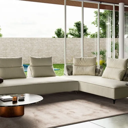 Divano ad angolo Jackson High di MorbidLine Salotti