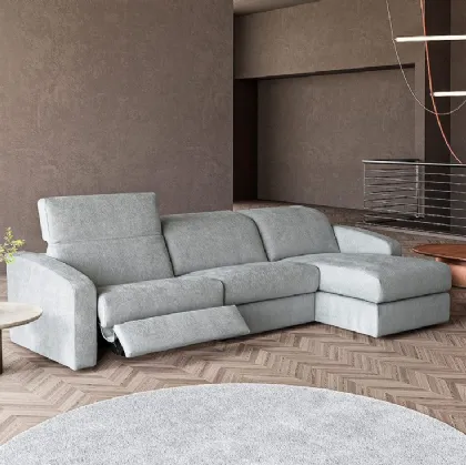 Divano relax in tessuto Logan di MorbidLine Salotti