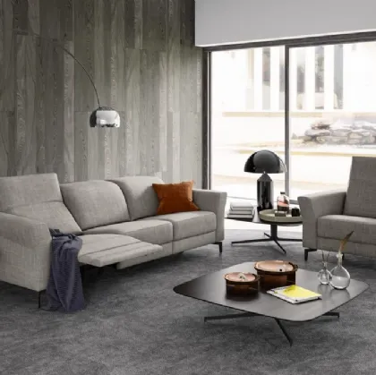 Divano relax lineare Wilson di MorbidLine Salotti