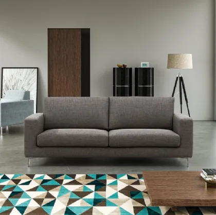 Divano lineare in tessuto Nevada di MorbidLine Salotti
