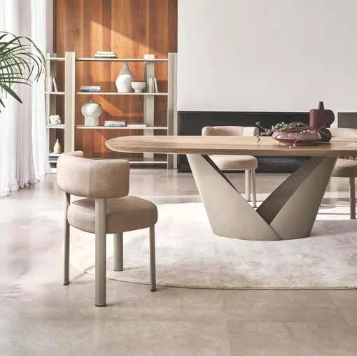 Sedia in pelle Glen di Calligaris