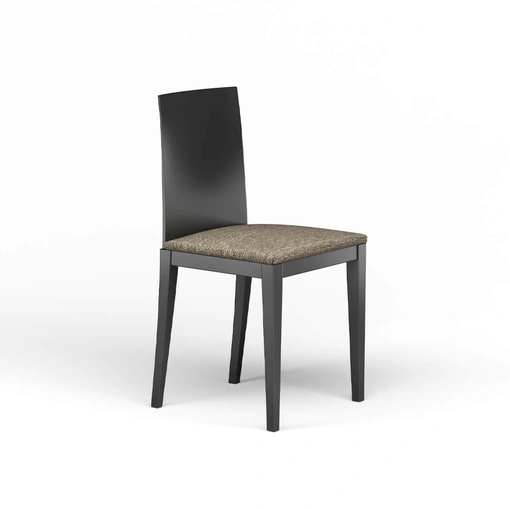 Sedia Layer in legno con seduta imbottita di Fratelli Elli