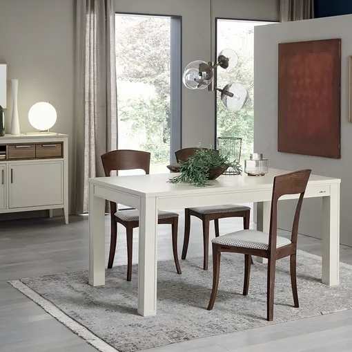 Sedia Magnolia in legno con seduta imbottita di Le Fablier