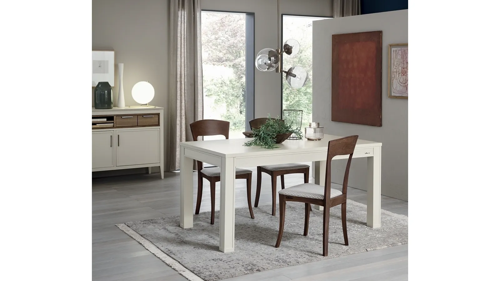 Sedia Magnolia in legno con seduta imbottita di Le Fablier