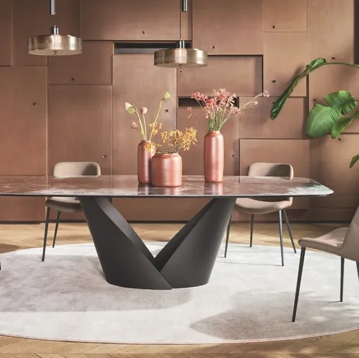 Sedia in ecopelle Onda di Calligaris