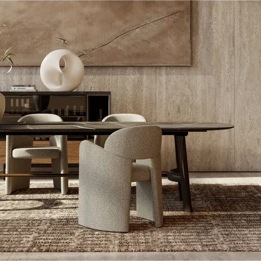 Tavolo August con top in marmo di Lema